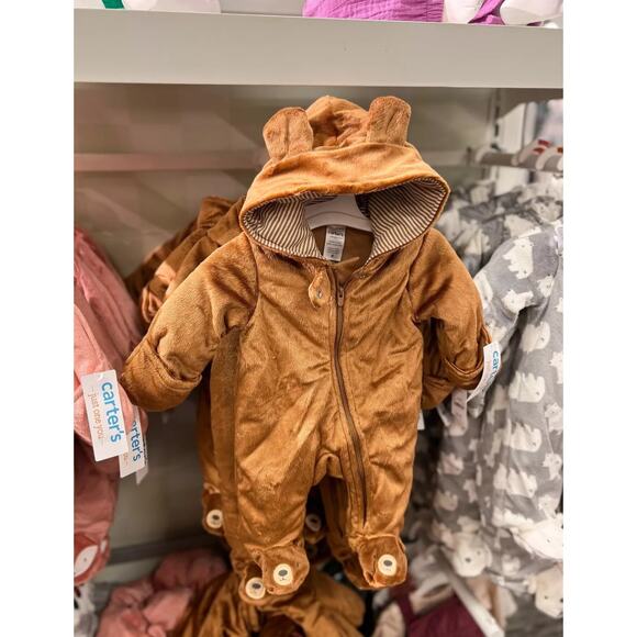 Carter's Just One You® Baby Boys' Bear Jumper Brown 6-9 Months NWT - Picture 2 of 3